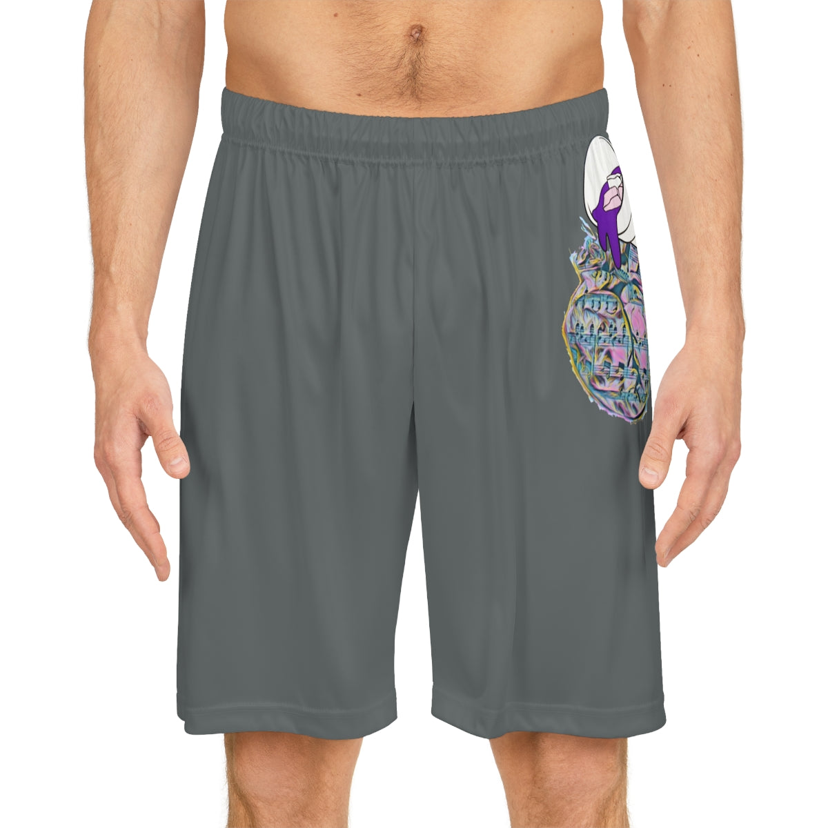 Purp_hart Shorts (Grey)