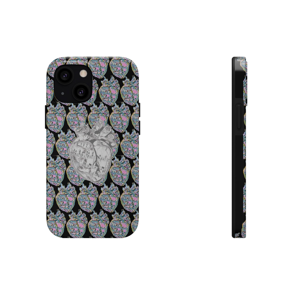 Grey_hart Phone Case