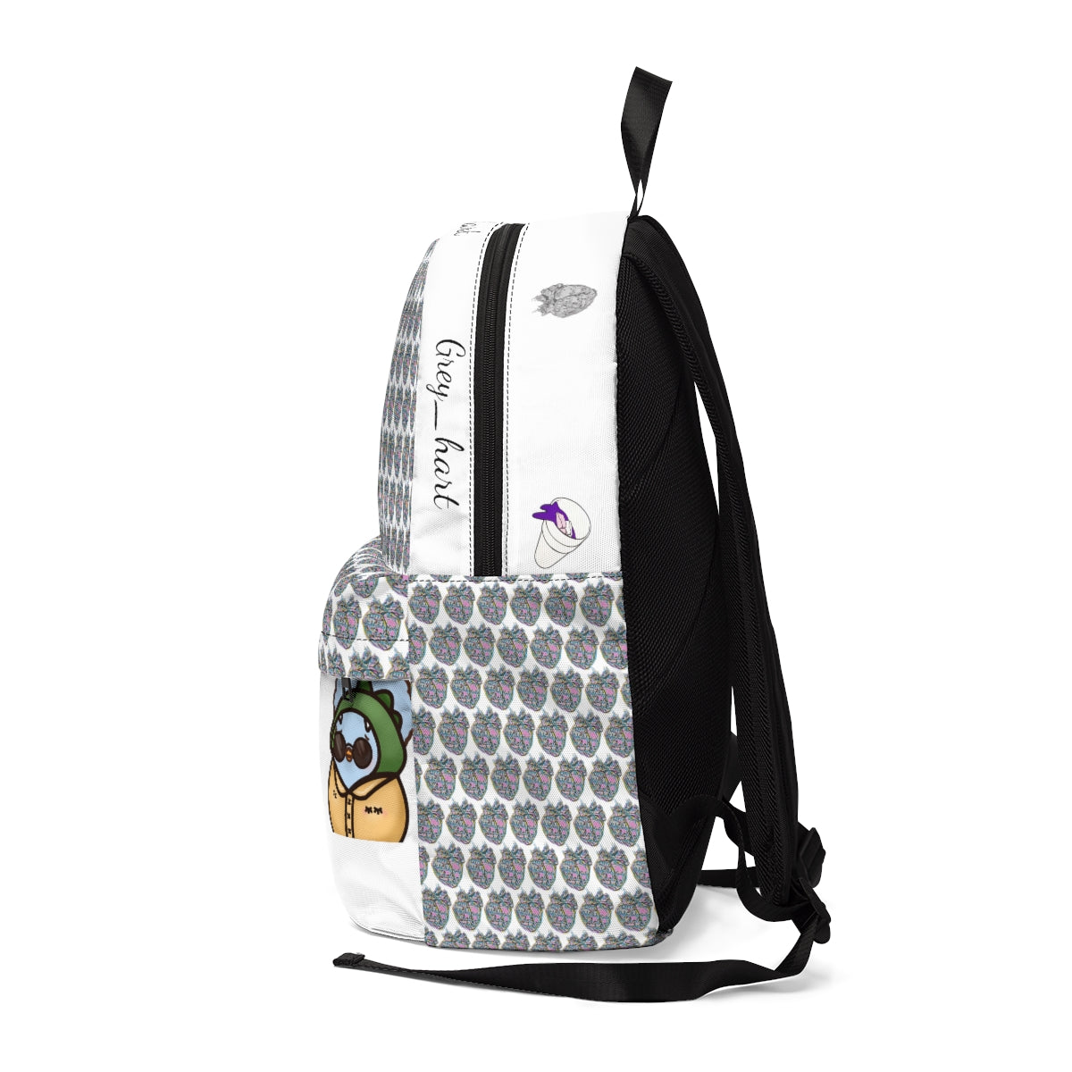 Grey_hart White NFT Backpack