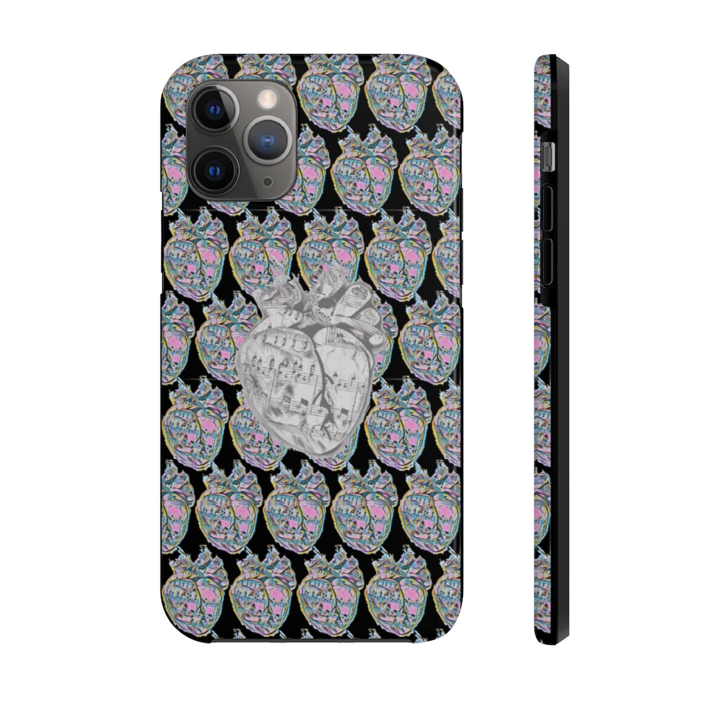 Grey_hart Phone Case