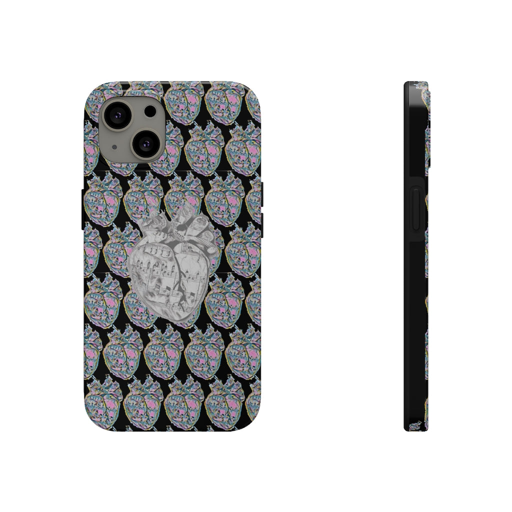 Grey_hart Phone Case