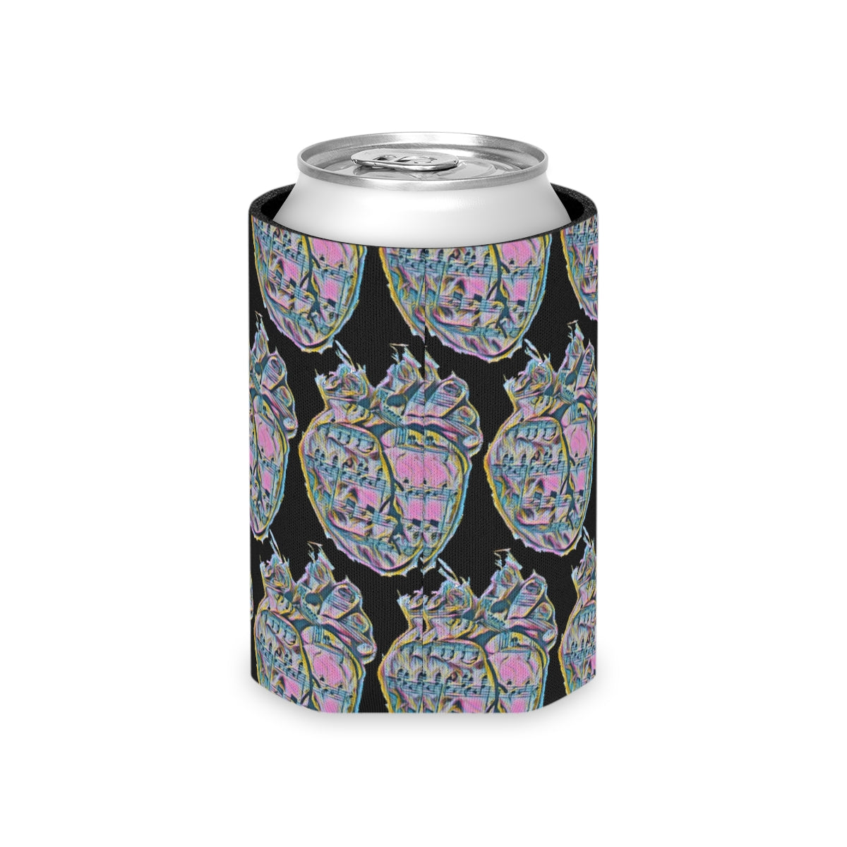 Rainbow Heart Pattern Coozie