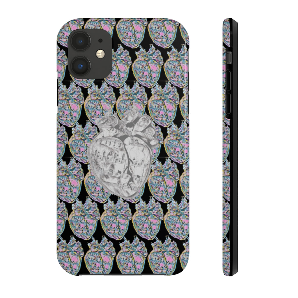 Grey_hart Phone Case