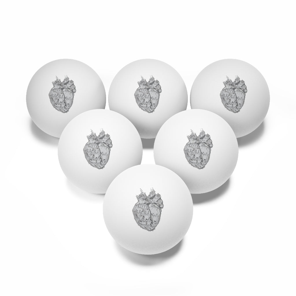 Logo Ping Pong Balls, 6 pcs