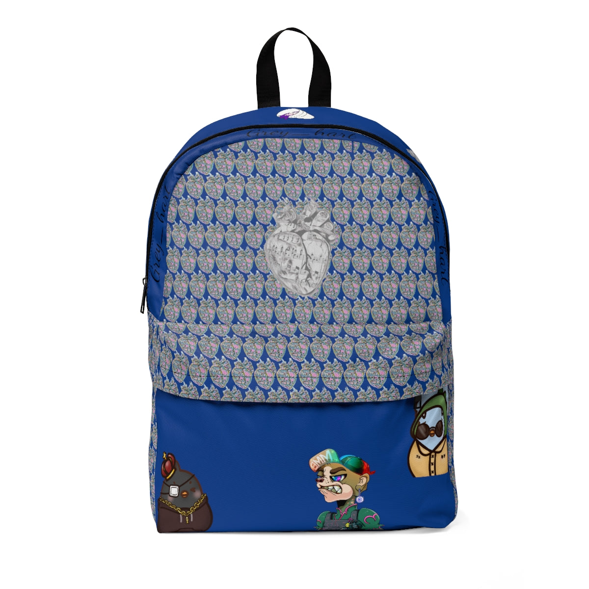 Grey_hart Blue NFT Backpack